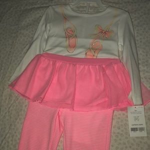 Infant girl ballerina pajamas set